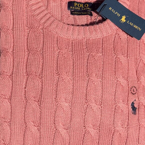 Polo by Ralph Lauren Men's Classic Blue Crewneck Sweater - Picture 8 of 16